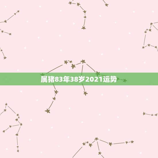 属猪83年38岁2021运势,83年属猪人2021年运势运程每月运程 属猪83年38岁2021运势,83年属猪人2021年运势运程每月运程