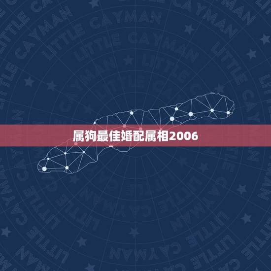 属狗最佳婚配属相2006，属相属狗的婚配什么属相最好