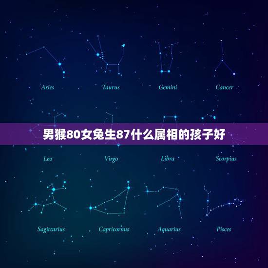 男猴80女兔生87什么属相的孩子好，男属猴女属兔生什么属相的宝宝最好？