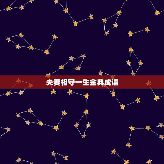 夫妻相守一生金典成语,表达老夫妻相伴一生的诗词有哪些? 夫妻相守一生金典成语,表达老夫妻相伴一生的诗词有哪些?