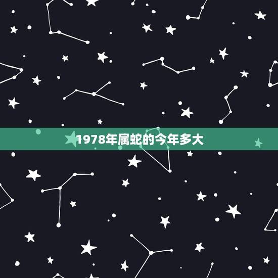 1978年属蛇的今年多大,1977年出生2022 年多大了 1978年属蛇的今年多大,1977年出生2022 年多大了