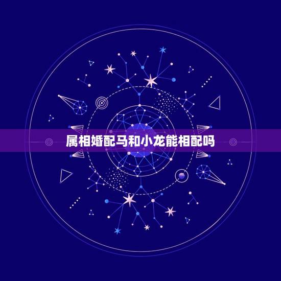 属相婚配马和小龙能相配吗,属龙人和什么属相不合 属相婚配马和小龙能相配吗,属龙人和什么属相不合