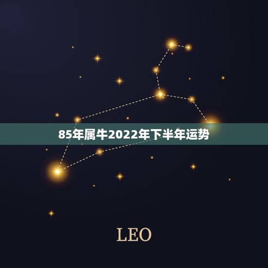 85年属牛2022年下半年运势，85年属牛人2022年运势及运程
