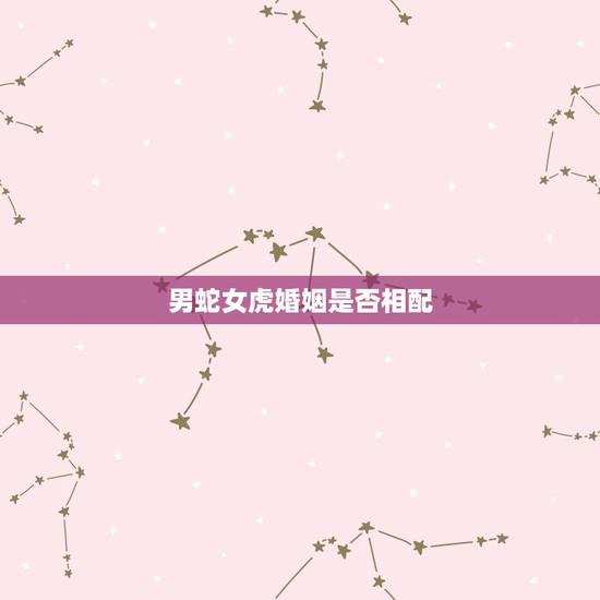 男蛇女虎婚姻是否相配，男蛇女虎结婚有成功的例子吗