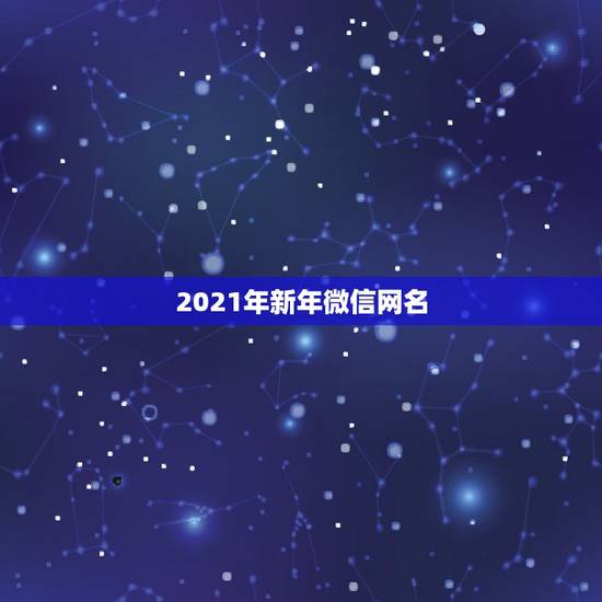2021年新年微信网名,2021年霸气微信名有哪些? 2021年新年微信网名,2021年霸气微信名有哪些?