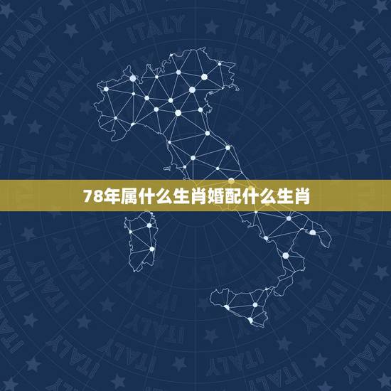 78年属什么生肖婚配什么生肖,78年属相婚配表 78年属什么生肖婚配什么生肖,78年属相婚配表
