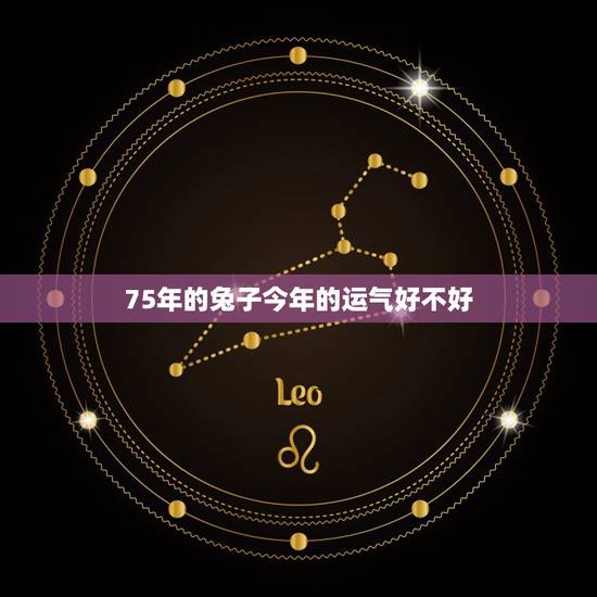 75年的兔子今年的运气好不好，69年属鸡的今年的运气