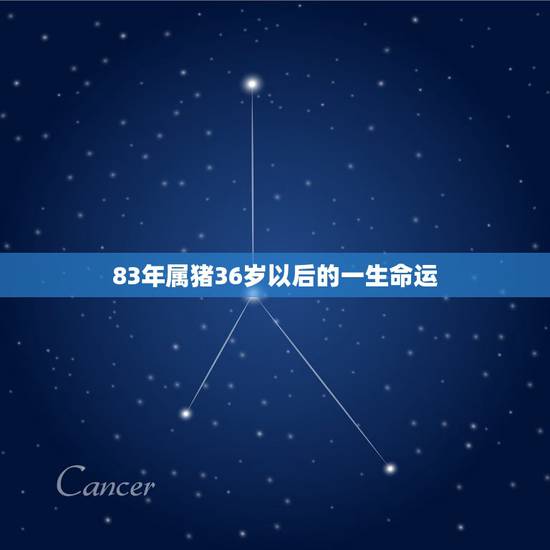 83年属猪36岁以后的一生命运，1983年，属猪的多大