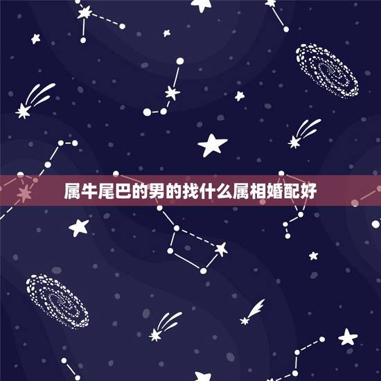 属牛尾巴的男的找什么属相婚配好，属牛的找什么属相的对象最好