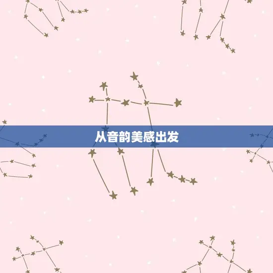 从音韵美感出发