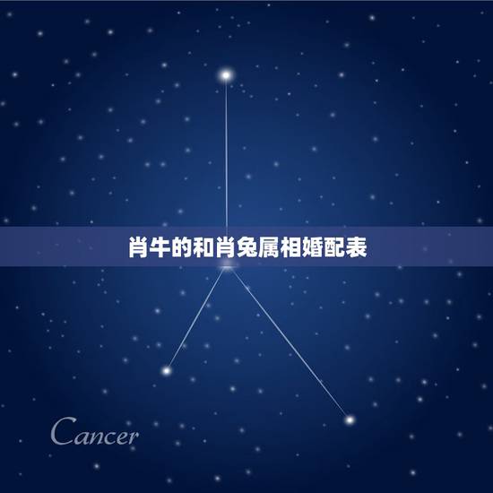 肖牛的和肖兔属相婚配表，属相婚配：男属兔和女属牛相配吗