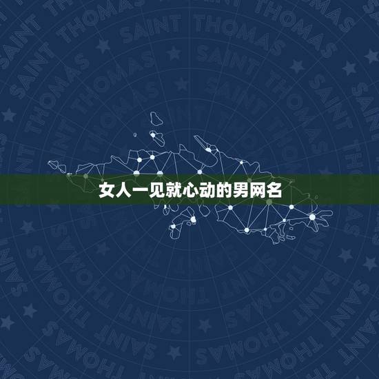 女人一见就心动的男网名，求一个女人一看就喜欢的网名