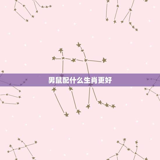 男鼠配什么生肖更好，男属鼠配什么最合适