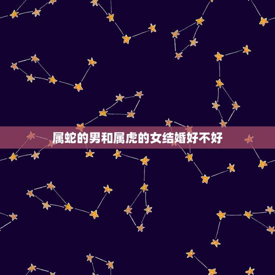 属蛇的男和属虎的女结婚好不好,属虎的女性和属蛇的男性结婚好吗 属蛇的男和属虎的女结婚好不好,属虎的女性和属蛇的男性结婚好吗