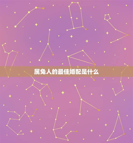 属兔人的最佳婚配是什么，属相婚配表之属兔的和什么属相相配