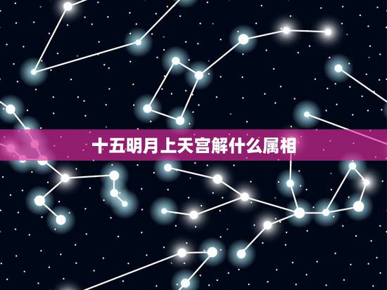 十五明月上天宫解什么属相，十五明月上天宫，二配一三功到成解（二）是解什