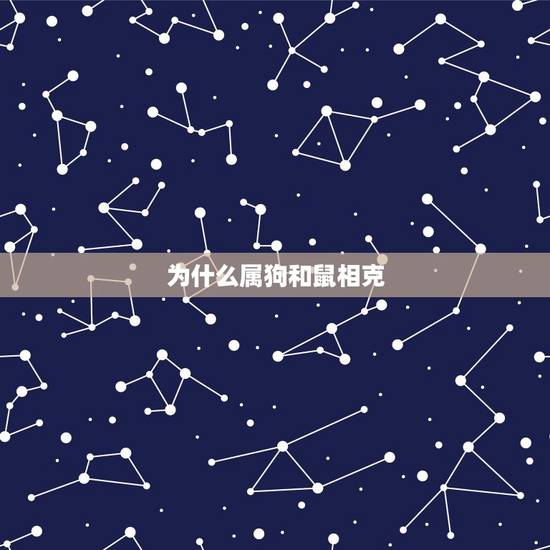 为什么属狗和鼠相克,男狗和女鼠相冲吗 为什么属狗和鼠相克,男狗和女鼠相冲吗