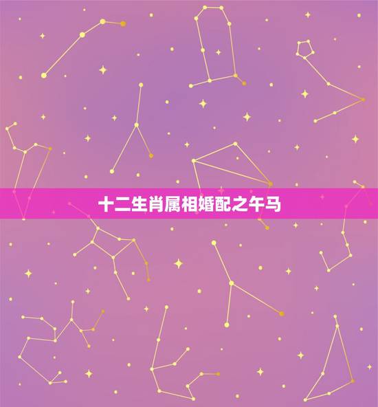 十二生肖属相婚配之午马，婚配属相马和马如何