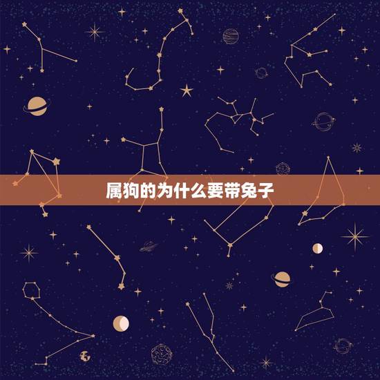 属狗的为什么要带兔子,自从学会狗撵兔 踏上人生不归路啥意思 属狗的为什么要带兔子,自从学会狗撵兔 踏上人生不归路啥意思