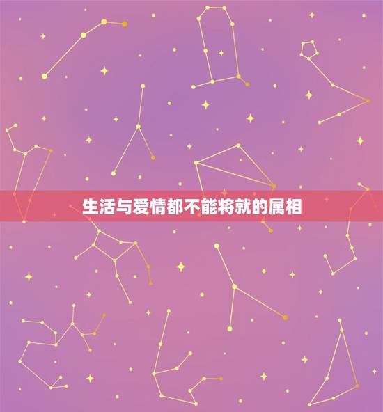 生活与爱情都不能将就的属相，生肖相冲的爱情、生活、事业会有影响吗？