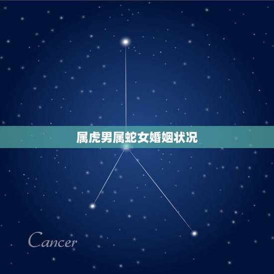 属虎男属蛇女婚姻状况，男属蛇女属虎相克么？为什么呢？