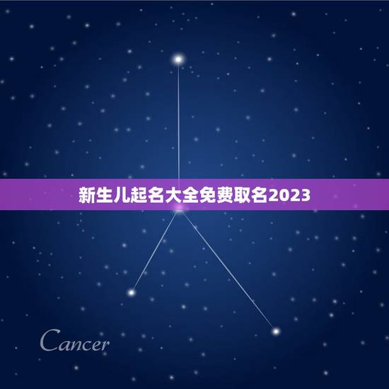 新生儿起名大全免费取名2023 新生的男宝宝取名字