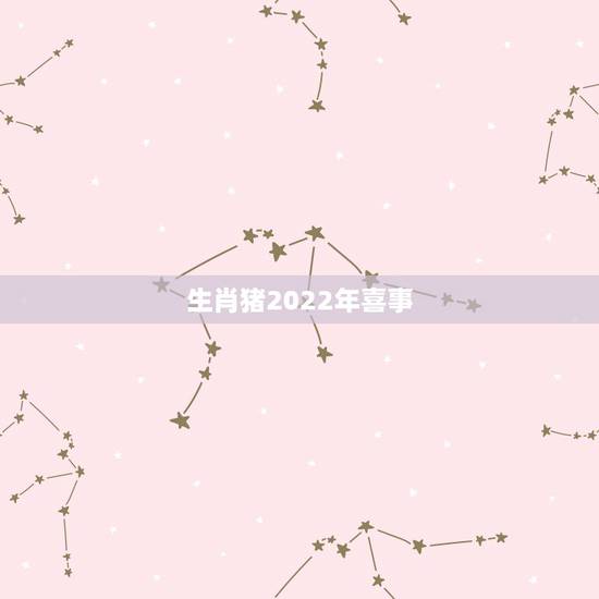 生肖猪2022年喜事，2022年属猪女结婚大利月