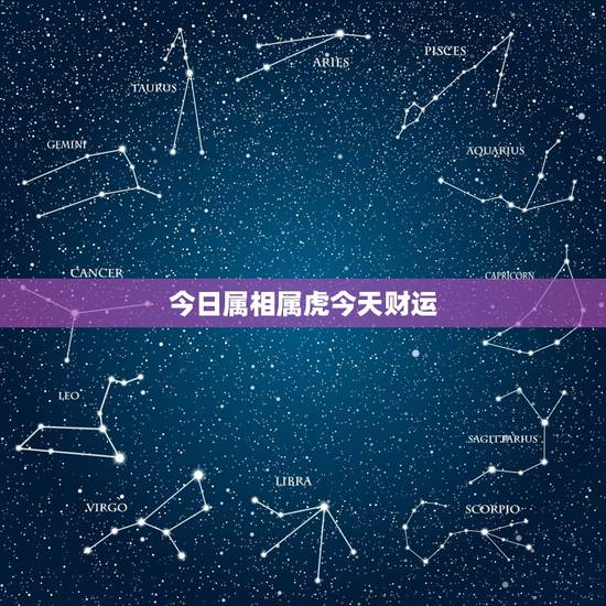 今日属相属虎今天财运，今天属相老虎的人运气好吗