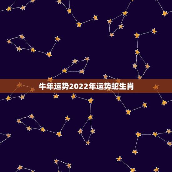 牛年运势2022年运势蛇生肖，2022 年生肖运势完整版