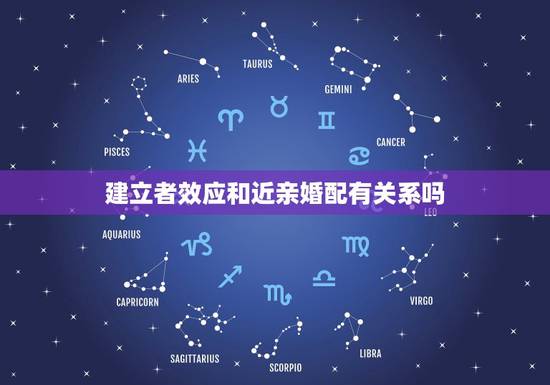 建立者效应和近亲婚配有关系吗，关于亲近结婚