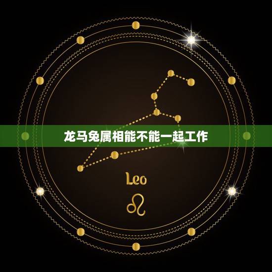 龙马兔属相能不能一起工作,生肖龙马是否相配 龙马兔属相能不能一起工作,生肖龙马是否相配