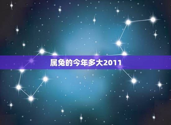 属兔的今年多大2011，属兔人有劫难的年龄段