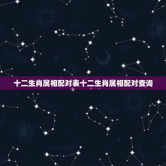 十二生肖属相配对表十二生肖属相配对查询,生肖配对查询表 属相? 十二生肖属相配对表十二生肖属相配对查询,生肖配对查询表 属相?
