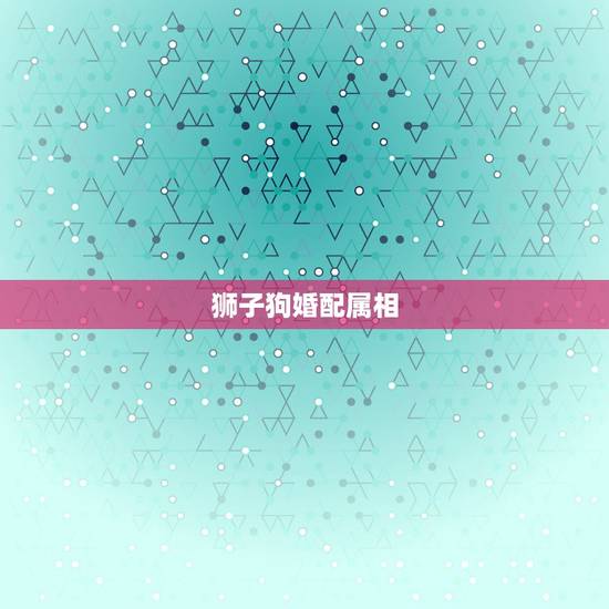 狮子狗婚配属相,关于属相,星座婚配 狮子狗婚配属相,关于属相,星座婚配