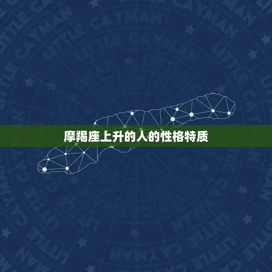摩羯座上升的人的性格特质
