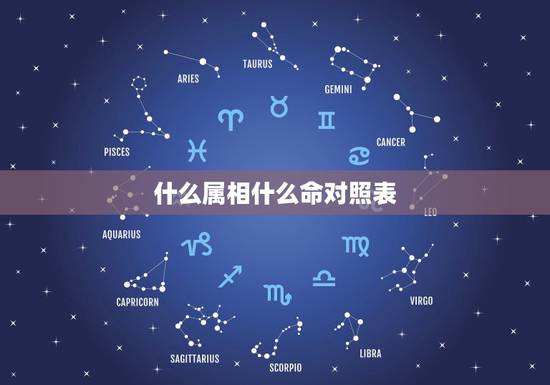 什么属相什么命对照表，十二生肖里都有什么命
