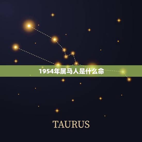 1954年属马人是什么命,1954年1955年的属于什么命 1954年属马人是什么命,1954年1955年的属于什么命