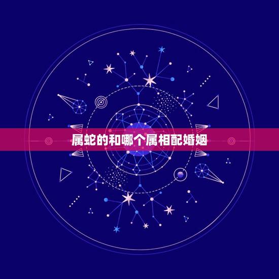 属蛇的和哪个属相配婚姻，属蛇的和什么属相最般配？