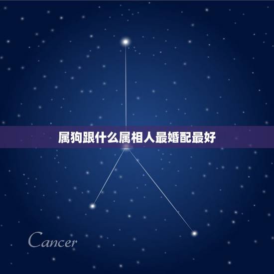 属狗跟什么属相人最婚配最好，男属狗的和什么属相最配
