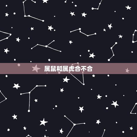 属鼠和属虎合不合，属鼠的和属虎的合不合？