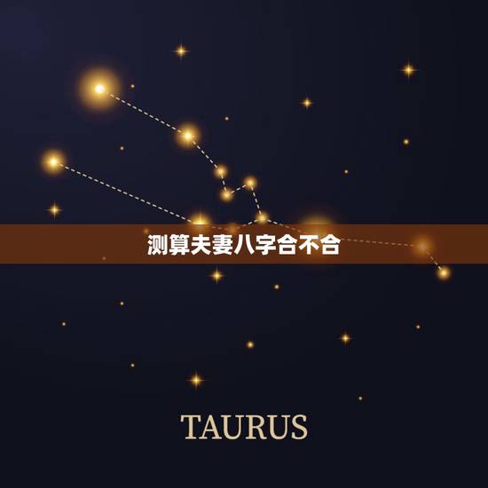 测算夫妻八字合不合，请大师测算夫妻八字合不合