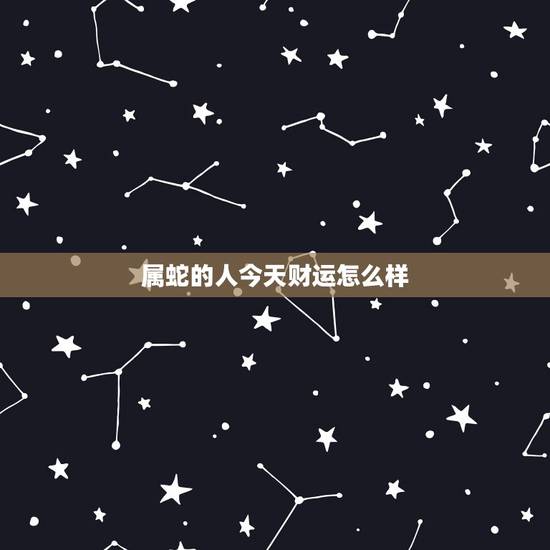 属蛇的人今天财运怎么样 2022年属蛇穿什么颜色