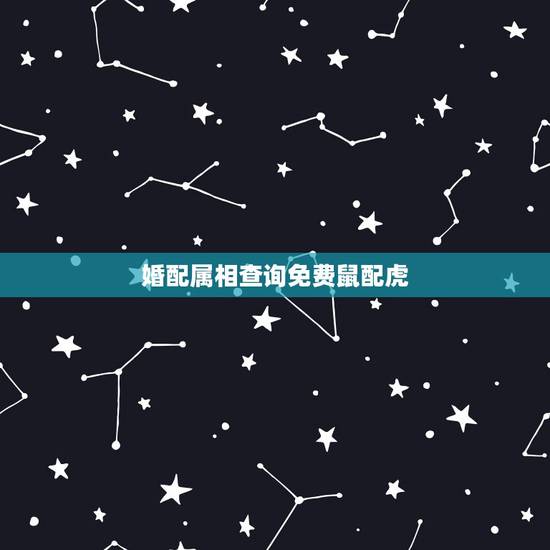 婚配属相查询免费鼠配虎，属鼠和属虎相配吗？
