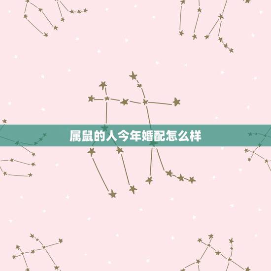 属鼠的人今年婚配怎么样，属羊和属鼠的婚配好吗