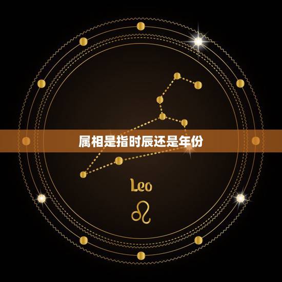 属相是指时辰还是年份，人的属相是看出生的年份还是看出生时辰的？