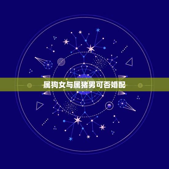 属狗女与属猪男可否婚配,女属猪和男属狗配吗?能具体说说吗? 属狗女与属猪男可否婚配,女属猪和男属狗配吗?能具体说说吗?