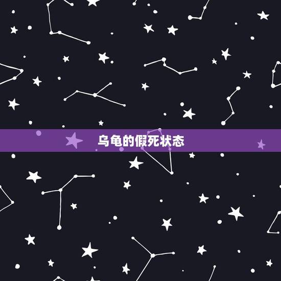 乌龟的假死状态，乌龟冬眠时会假死吗？它假死时是什么特征？乌龟的壳表面会