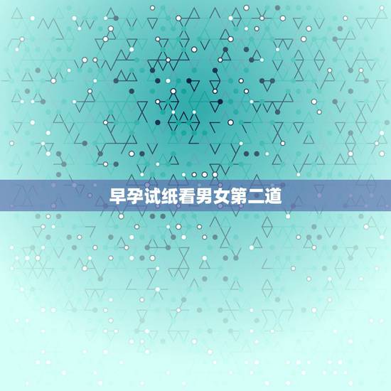 早孕试纸看男女第二道,生男孩的验孕棒图片 早孕试纸看男女第二道,生男孩的验孕棒图片