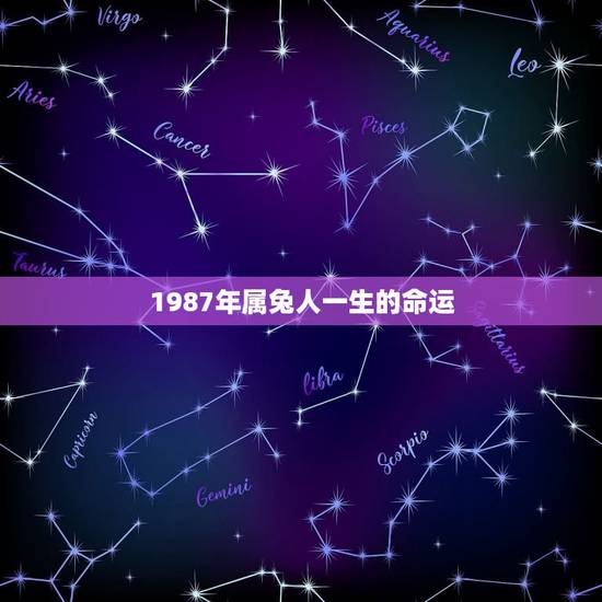 1987年属兔人一生的命运，1987年属兔人几月出生更好