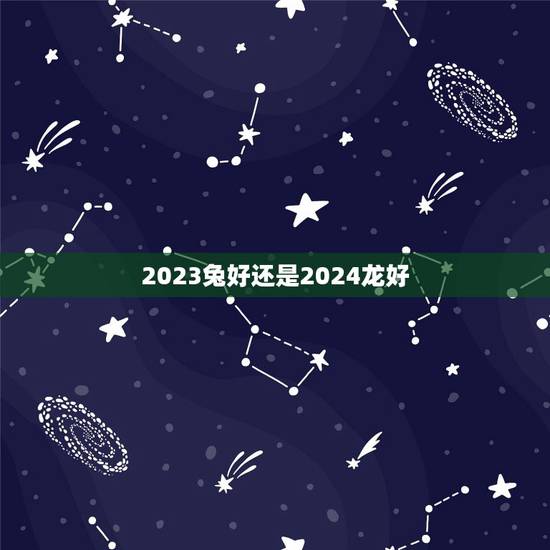 2023兔好还是2024龙好，龙兔泪交流什么意思